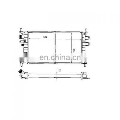 car  Radiator for FORD ESCORT 11 13 13 EFi 1990-1999  91AB8005AF radiators manufacturer shanghai