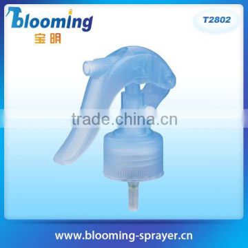 Transparent blue 24/28 plastic hand mini trigger sprayer