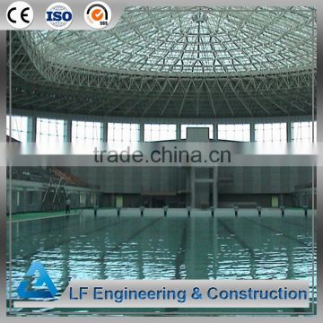 Inexpensive long span steel structure swimming pool roof