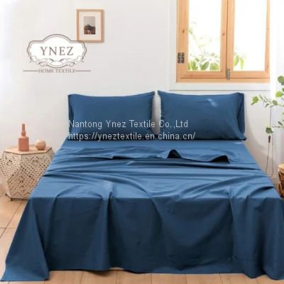 Home Linen Flax Fiber Bed Sheets Set