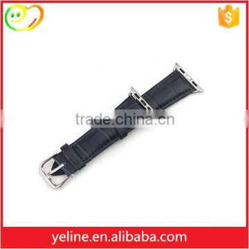 New Alligator Pattern leather watch band with stainless steel connector