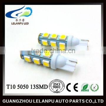 factory price auto led bulb w5w T10 5050 13SMD 12v led car light led reading light