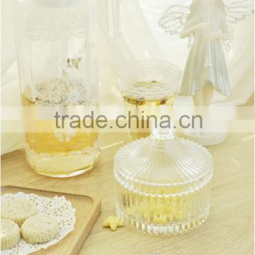 New product table decoration crystal glass candy jar mason jar decorative craft