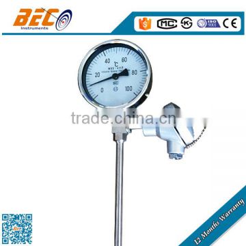 (WSSP-411) 100mm large diameter single needle type all sus bottom thread connection remote wireless thermometer