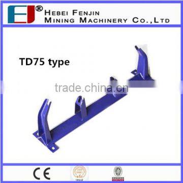 Angle steel Trough Roller Frame for support conveyor idler roller