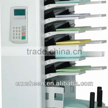 six trays digital paper collator machine, paper collating machine XH-II