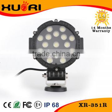 Factory Supply!! 3w Epsitar Led Chip 10-60v Dc 7 Inch 51w Led Work Light For Tractor Suv Atv Offroad