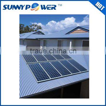 Low Cost LCD operating High efficiency blue 10 kw solar system for home