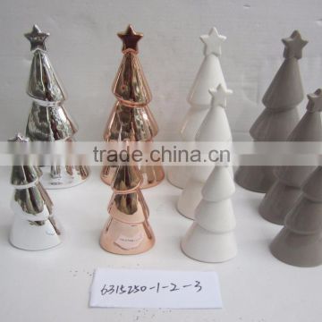 Ceramic christmas tree, glass christmas tree