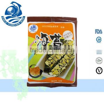 Seasoned seaweed almond seaweed snack