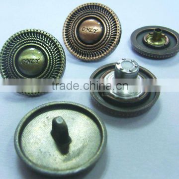 Noble and Thread metal alloy pocket button for clothing