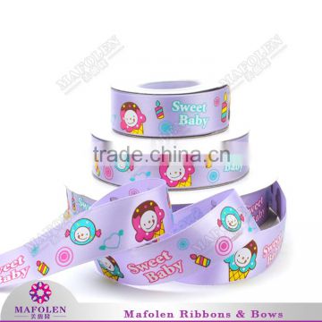 Customed cartoon ribbon for gift packing