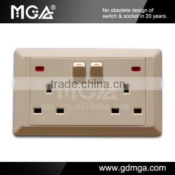 MGA A8 Series British Socket with Switch