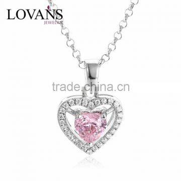 2016 New Coming Fashionable Gemstone Heart Shape Pendant