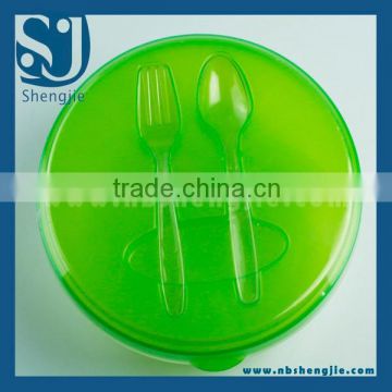 Trade Assurance Plastic lunch boxes with fork&knife
