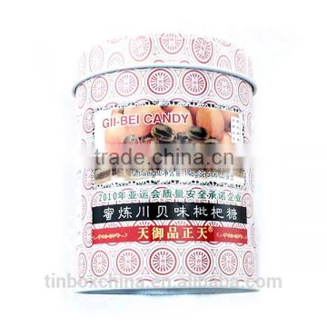 dongguan factory wholesale recycled round cigarette tin can
