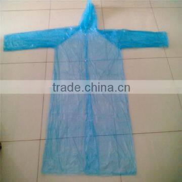 large stock PE raincoat/promotion use PE raincoat/custom printed PE raincoat