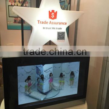 EKAA 65inch Touch screen shopping mall transparent lcd display showcase with windows system