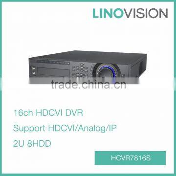 16CH Tribird 1080P 2U 8SATA HDCVI DVR, Support HDCVI/Analog/IP