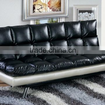 2015 fresh design leather folding sofa bed