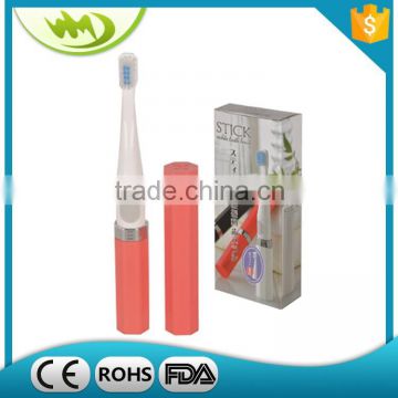 Soft White Ultrasonic Oscillating Electric Toothbrush Battery Operated Electric Toothbrush