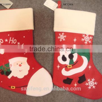 2016 new design China christmas stocking decorations for wholesale