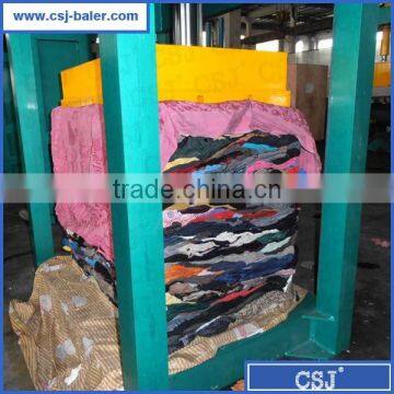 2016 CSJ brand hydraulic baler machine for secondhand textile