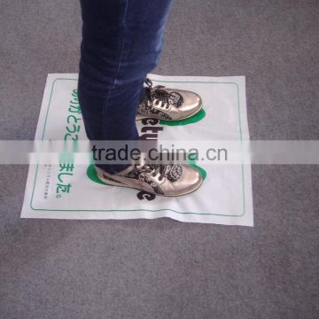 plastic car floor mat with colored print