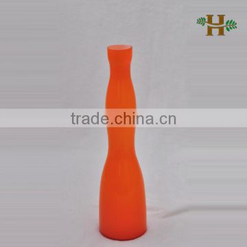 Little gourd shaped colored glass vase, handmade tall home use glass flower fork
