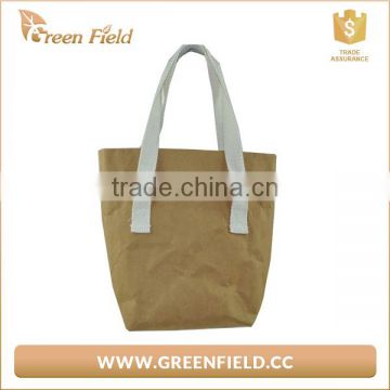 Eco friendly washable kraft paper bag for shopping