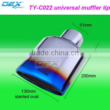high quality auto part stainless steel 304 universal exhaust tip