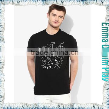 Latest Men's Printed Combed Cotton O Neck T Shirts