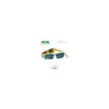 Disposable Polarized Master Image 3D Glasses Blue Yellow For Kids / Children
