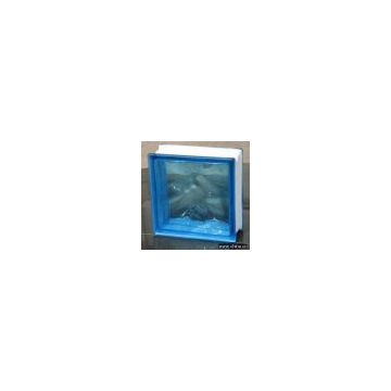 Sell Blue Body-Colored Cloudy Glass Block