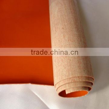 Aramid fabric coated silicon rubber on single side