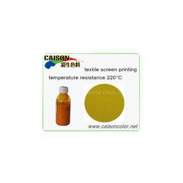 Golden yellow pigment paste for textile printing， shanghai caison water based pigment paste
