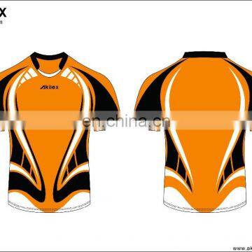 custom sublimation dry fit wholesale college team rugby jersey