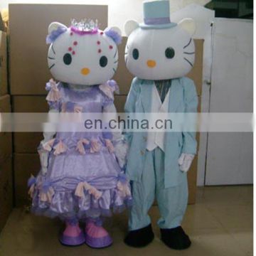 Best design carnvial adult mascot costume hello kitty for advertising