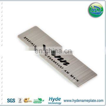 Private Design Custom Offset Print Adhesive Metal Printing Stainless Steel Nameplate