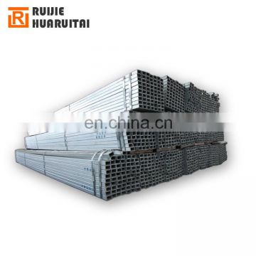 Tianjin gi square rectangular pipe pre galvanized metal pipe 2 inch galvanized square steel tubing
