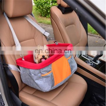 Portable Dog Car Mat Waterproof Pet Dog Car Seat Travel Pet Car Carrier Bag Seat with Safety Leash for Small Dogs Cats Puppy