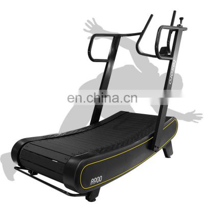Curved treadmill & air runner withgood price Commercial Gym exercise equipment for HIIT strong body Self Powered Running Machine
