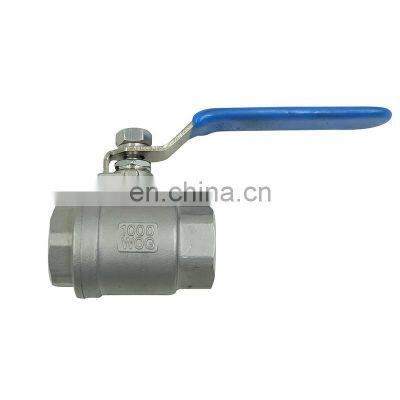 Hydraulic 6000 psi 1000 Wog Forged 1/2 Inch Ss304 316 Stainless Steel Key Lock Sanitary 2pcs Port Female Thread Steam ball valve
