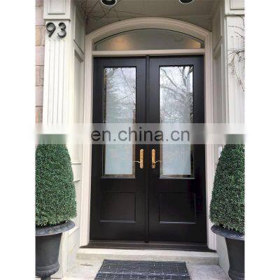 Customized main entrance wooden door double swing door