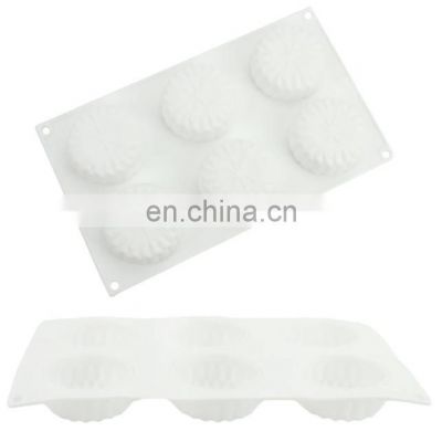 High quality 1005 Flower Shape BPA Free Silicone Mousse Cake Mold