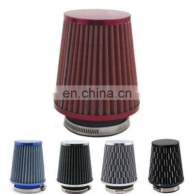 AUSO Length 150mm Universal 76mm 3Inch High Flow Auto Intake Air Filter Cleaner For Car