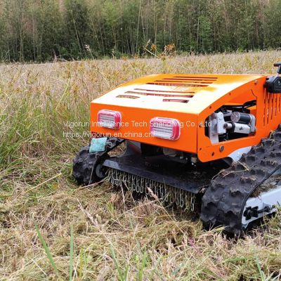 gasoline engine low energy consumption sharp mowing blades all slopes remote control mowing machine