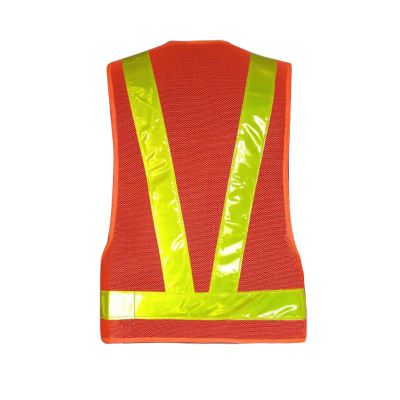 Safety vest with high visibility and reflective safety vest, men's and women's work vests with reflective strips