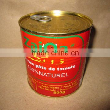 Factory supply private label 800g canned tomato paste
