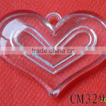 acrylic heart beadCM3295